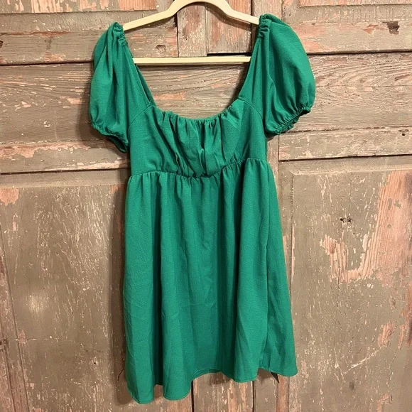 SHEIN | Dresses | New Shein Emerald Green Mini Dress With Ruched Top | Poshmark SHEIN | Dresses | New Shein Emerald Green Mini Dress With Ruched Top | Poshmark
